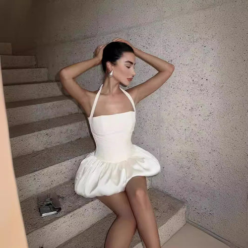 Damen luftiges Sommerkleid mit schulterfreiem Design Echo Archiv
