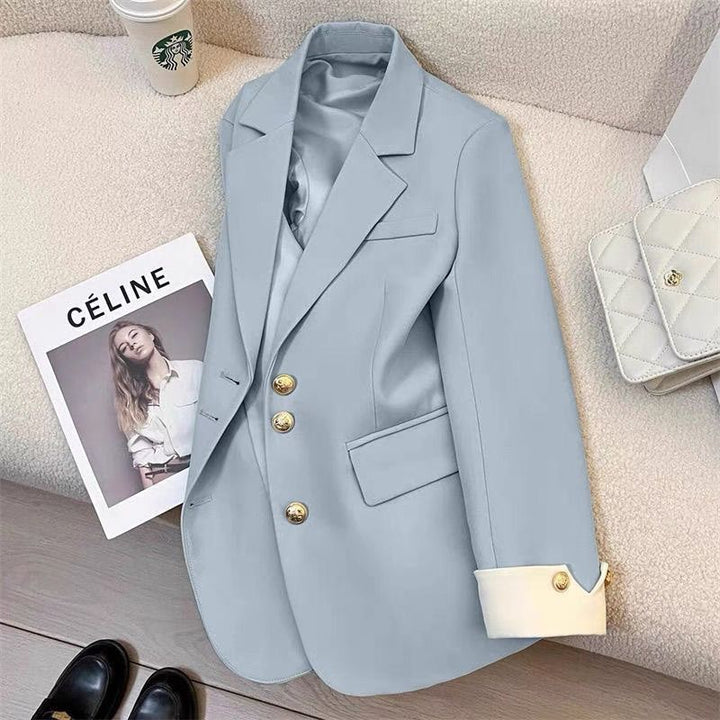 Damen Eleganter Blazer mit goldenen Knöpfen Echo Archiv