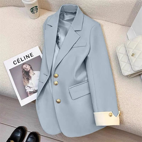 Damen Eleganter Blazer mit goldenen Knöpfen Echo Archiv