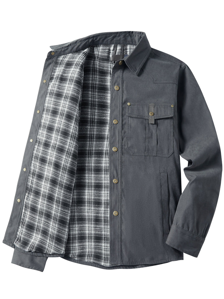 Herren Flanell gefütterte Arbeitsjacke Echoarchiv