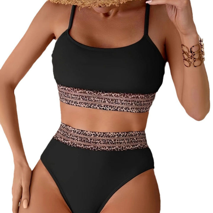 Damen Bikini-Set mit stylischem hohen Bund und modischem Animal-Design Echo Archiv
