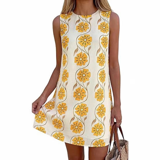 Damen Sommerkleid im Vintage-Stil mit Blütenmuster Echo Archiv