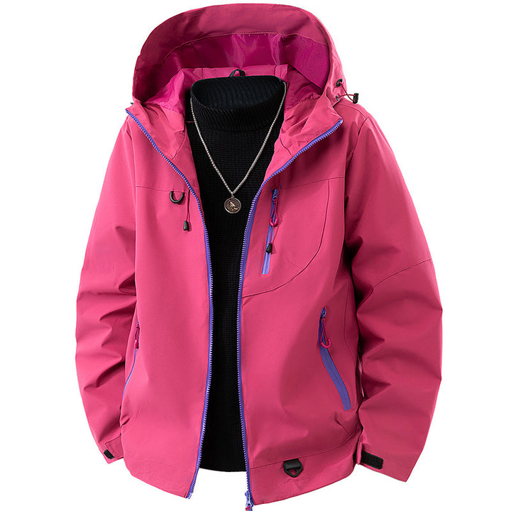 Herren Technische Softshell Outdoorjacke mit Kapuze wasser- und winddichter Membran versiegelte Reißverschlüsse Echo Archiv