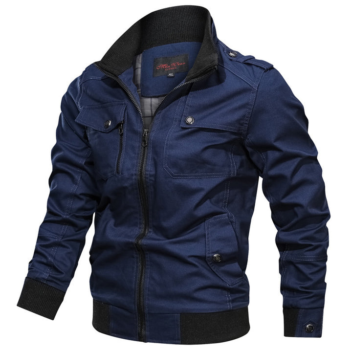 Herren Utility-Fieldblouson aus Canvas mit Rippkragen und Pattentaschen Echo Archiv
