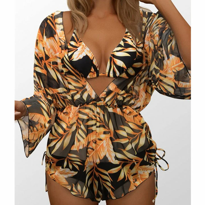 Damen Strand-Overall mit floralem Muster Echo Archiv