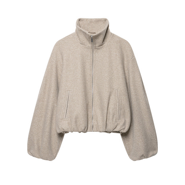Damen Leichte wattierte Windjacke mit Stehkragen und Polka‑Dot‑Print Echo Archiv