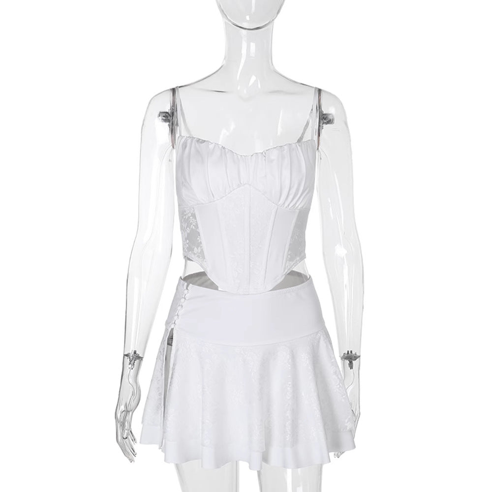 Damen Corsagenkleid mit filigranen Spitzenakzenten Echo Archiv