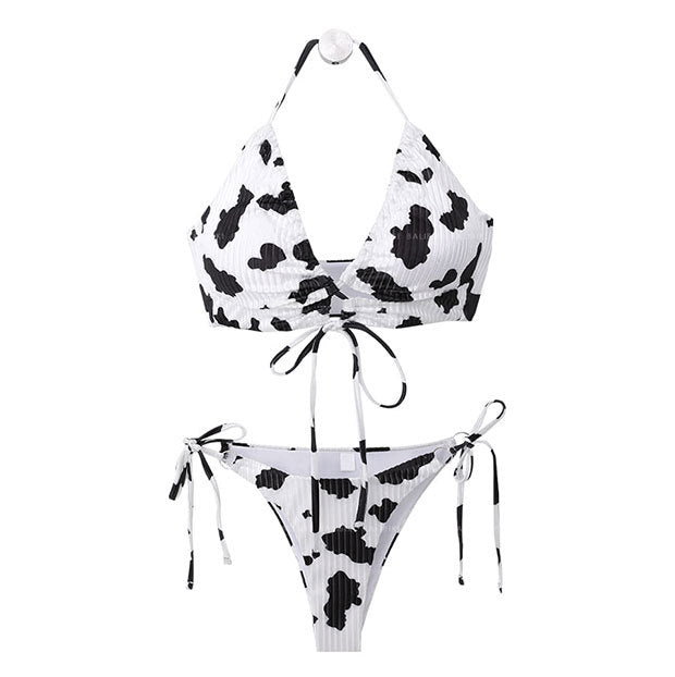 Damen raffiniertes Crop-Top Bikini-Set Echo Archiv
