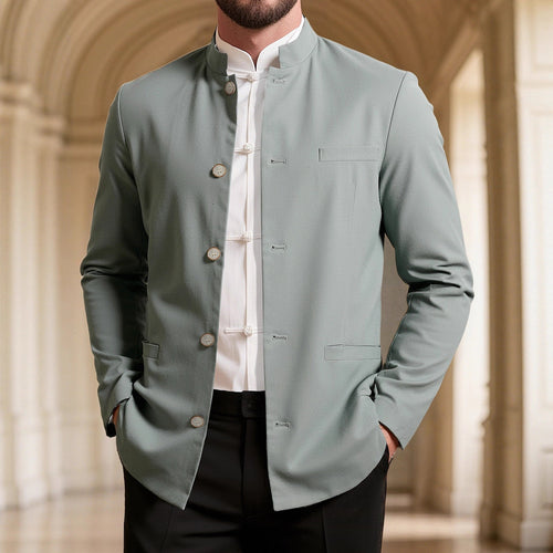 Herren modischer Stehkragenblazer Echoarchiv