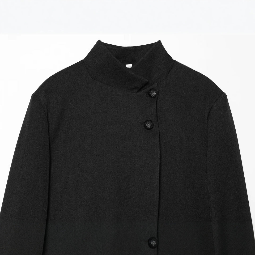 Damen Kurzer Blazer mit Stehkragen, verdeckter Knopfleiste und taillierter Silhouette Echo Archiv