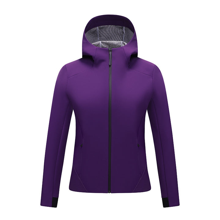 Damen Taillierte Softshelljacke mit Kapuze und Fleecefutter Echoarchiv