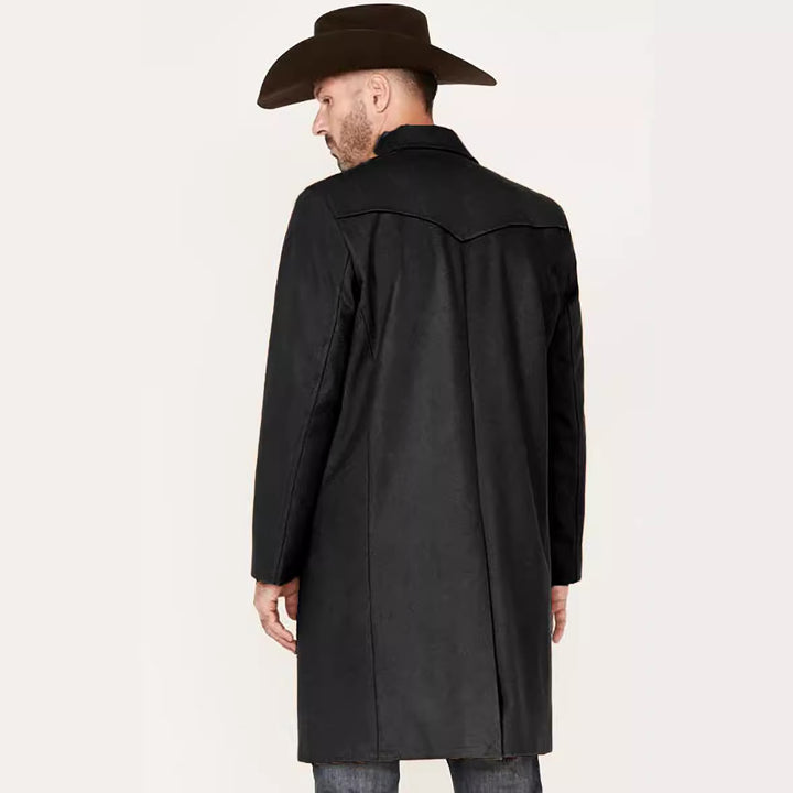 Herren eleganter Mantel mit hochwertigen Details und klassischem Schnitt Echoarchiv