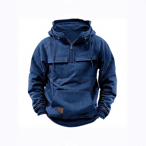 Herren Pullover mit praktischem Reißverschluss und großen Taschen Echoarchiv