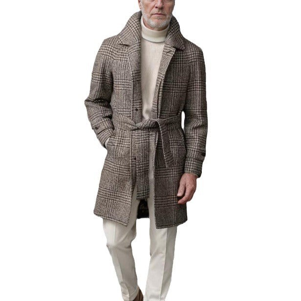 Herren modischer Trenchcoat mit praktischen Taschen und modernem Schnitt Echoarchiv