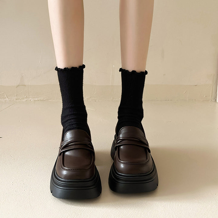 Damen Modische Lederslipper Echo Archiv