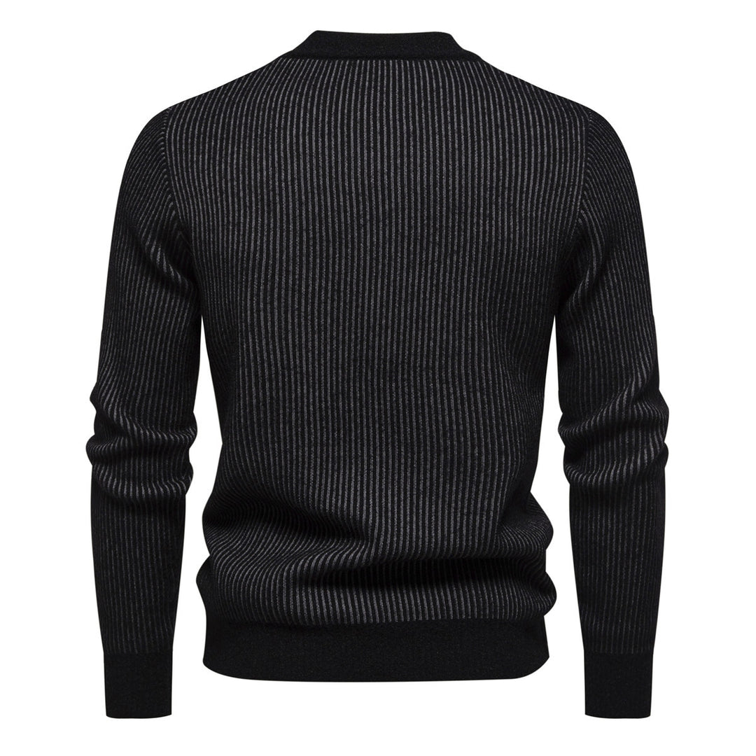 Herren hochwertiger Rollkragenpullover mit strukturiertem Design Echoarchiv