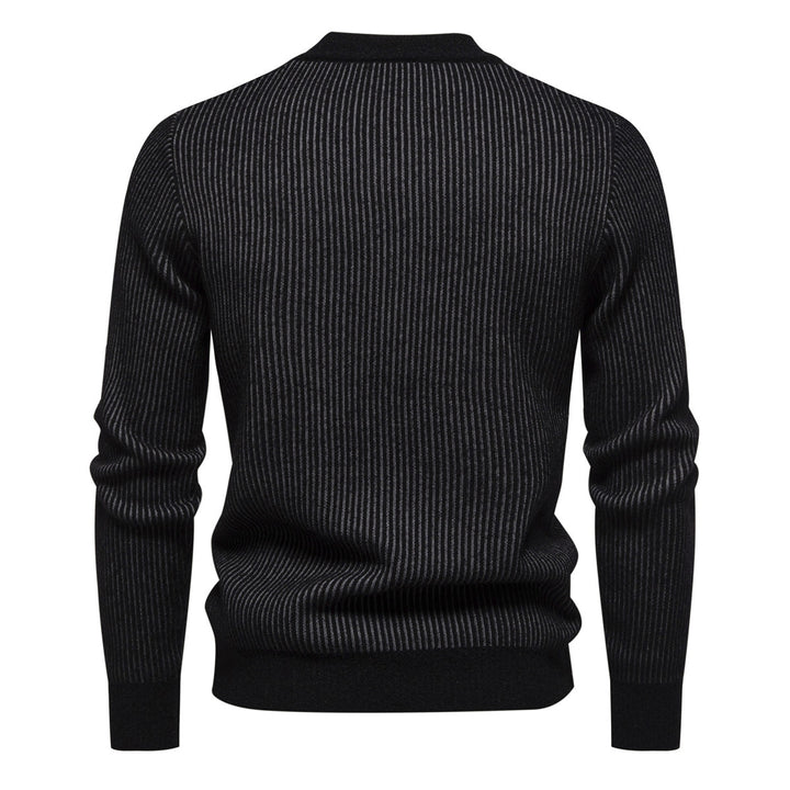 Herren hochwertiger Rollkragenpullover mit strukturiertem Design Echoarchiv