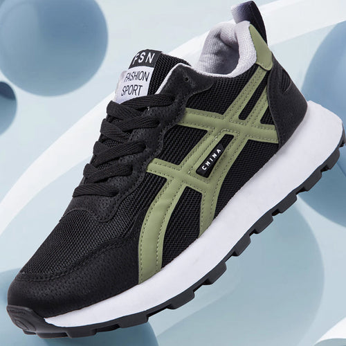 Unisex Retro-inspirierte leichte Laufschuhe mit atmungsaktivem Mesh und profilierter Laufsohle Echoarhiv