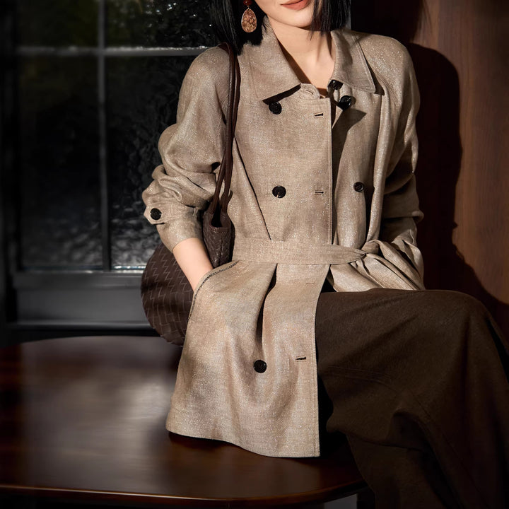 Damen Elegante und zeitlose Trenchjacke Echoarchiv