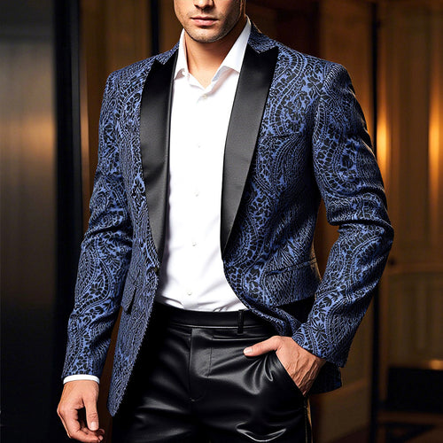 Herren stilvoller Blazer mit Paisleymuster Echoarchiv