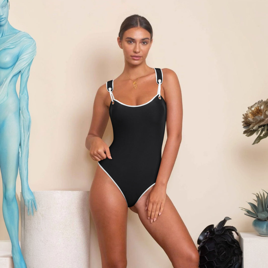 Damen Hochwertiger Einteiler Badeanzug mit sportlichem Design Echo Archiv