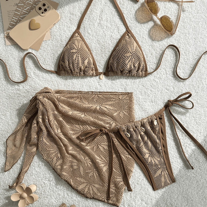 Damen Triangel-Bikini mit dekorativer Rockuffle Echo Archiv