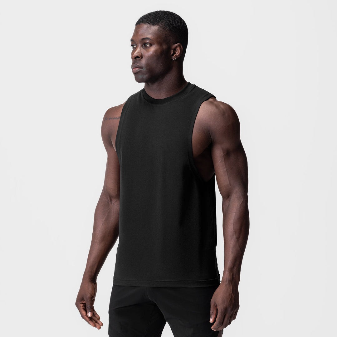 Herren Sportliches Muskelshirt mit weitem Armloch Echoarchiv