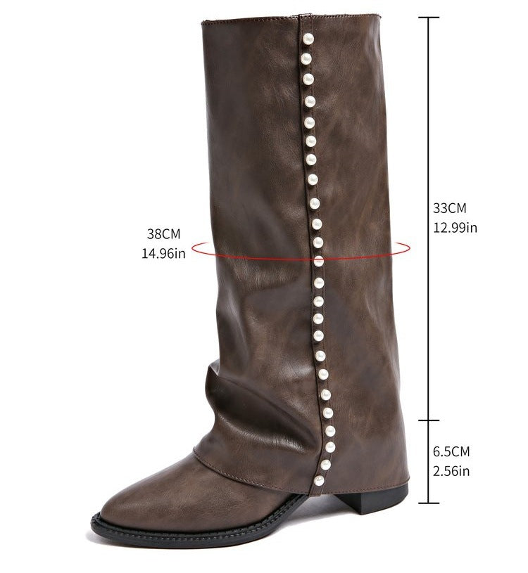 Damen Elegante und Verspielte Stiefel Echo Archiv