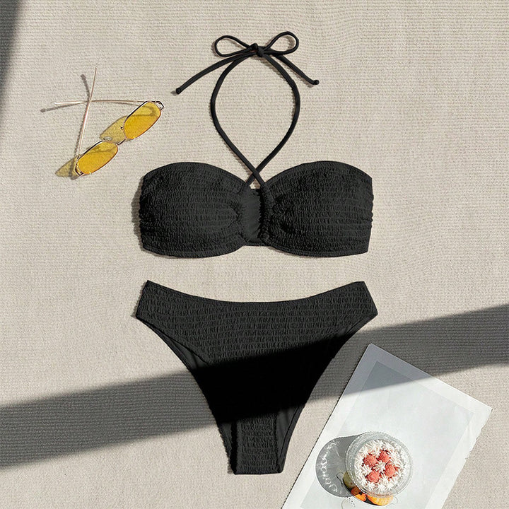 Damen Bustier-Bikini-Set mit elastischem Rüschendesign Echo Archiv