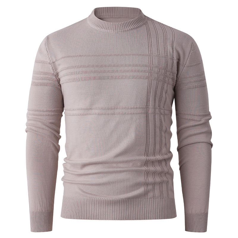 Herren feiner Strickpullover mit strukturiertem Design Echoarchiv