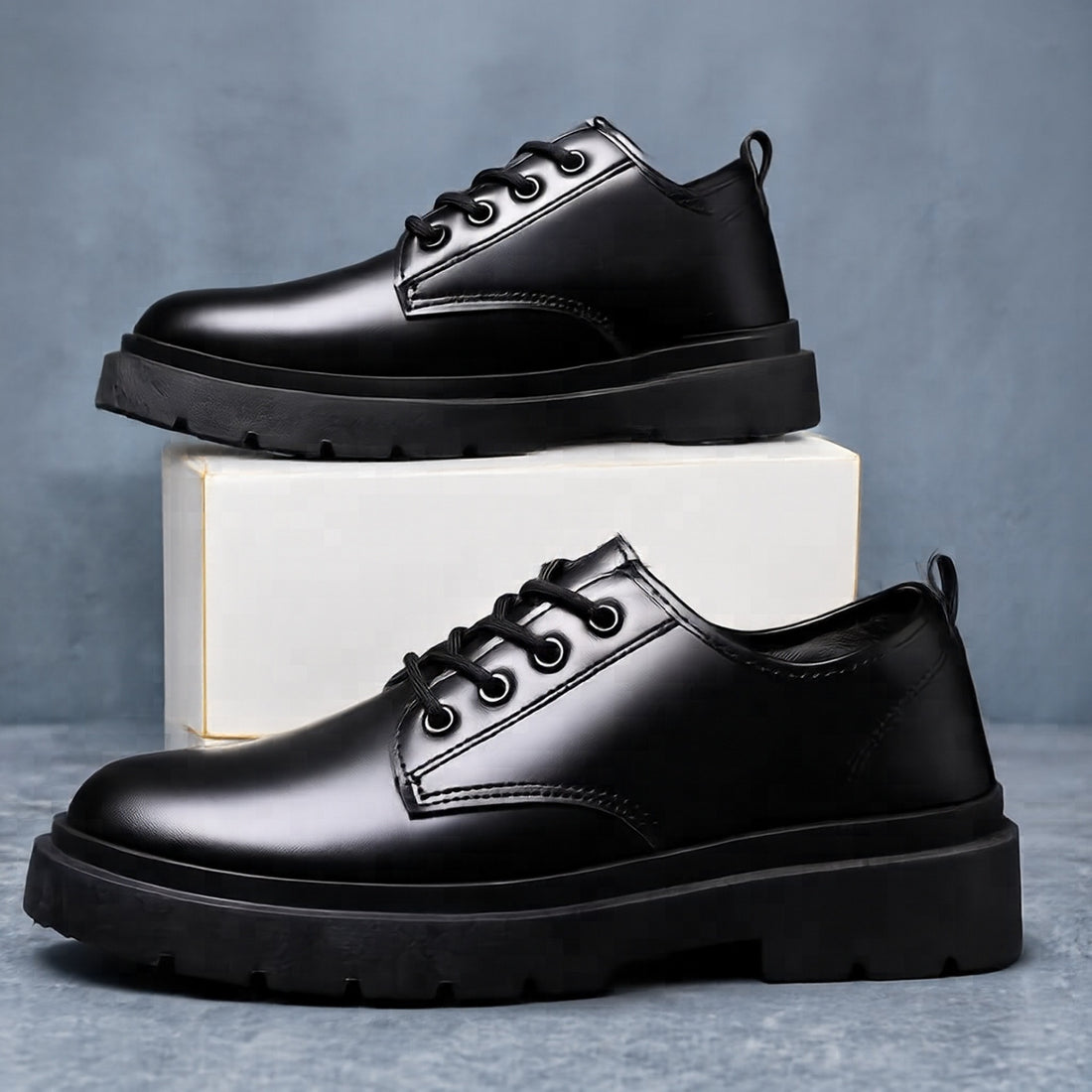 Herren Modische Schnürschuhe mit Robustem Profil Echoarchiv