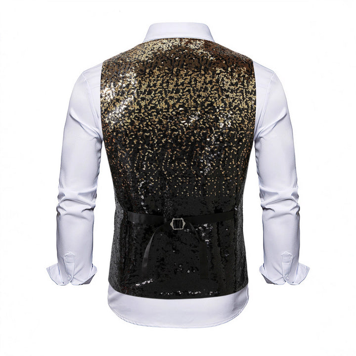 Herren Weste mit Schimmernden Pailletten & Auffälligem Look | Echoarchiv