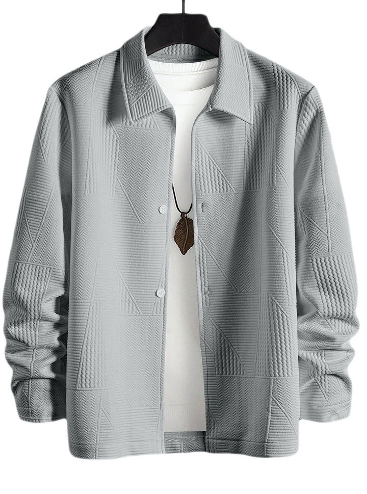 Herren modische Hemdjacke mit strukturiertem Design Echoarchiv