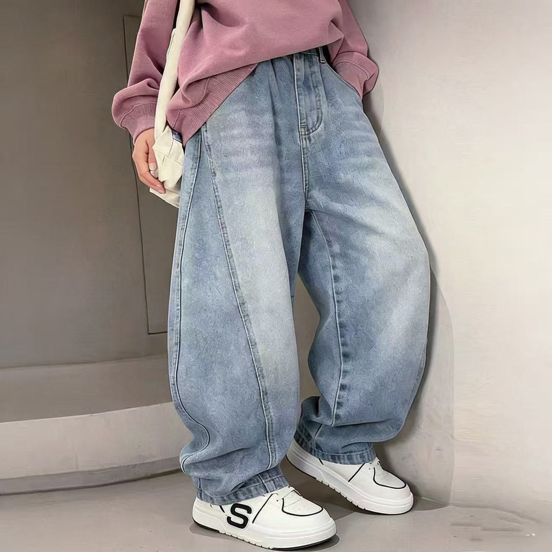 Unisex lässige Jeans mit Smileydruck Echo Archiv
