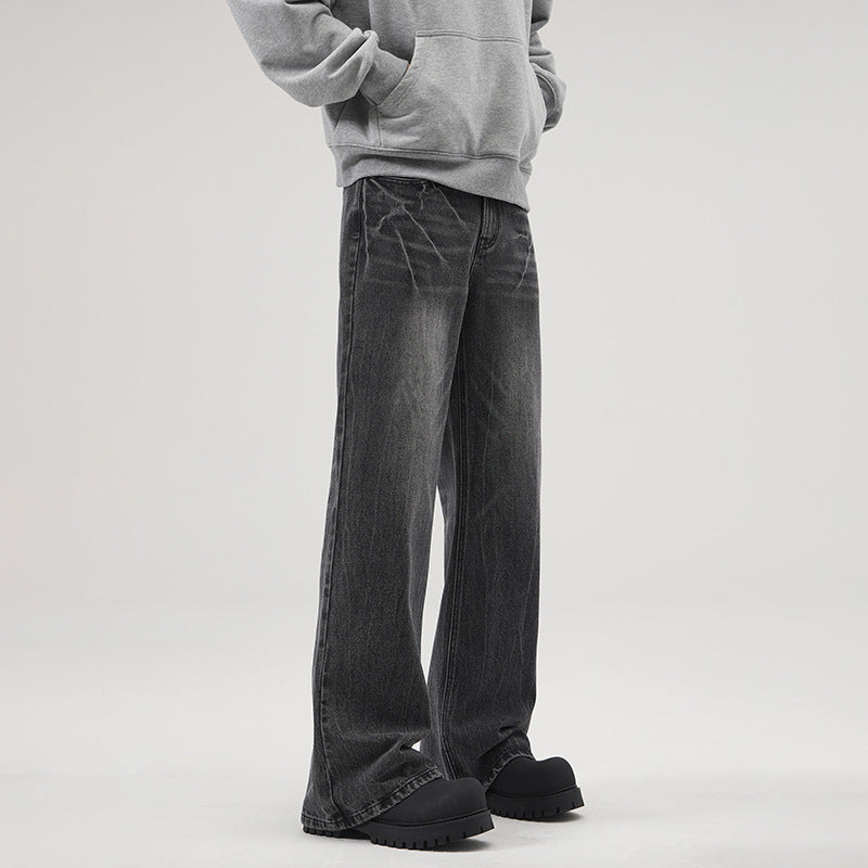 Herren Extraweite Vintage-Baggy-Jeans mit tiefem Schritt und weitem Saum Echo Archiv