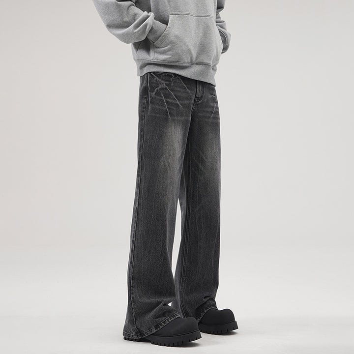 Herren Extraweite Vintage-Baggy-Jeans mit tiefem Schritt und weitem Saum Echo Archiv