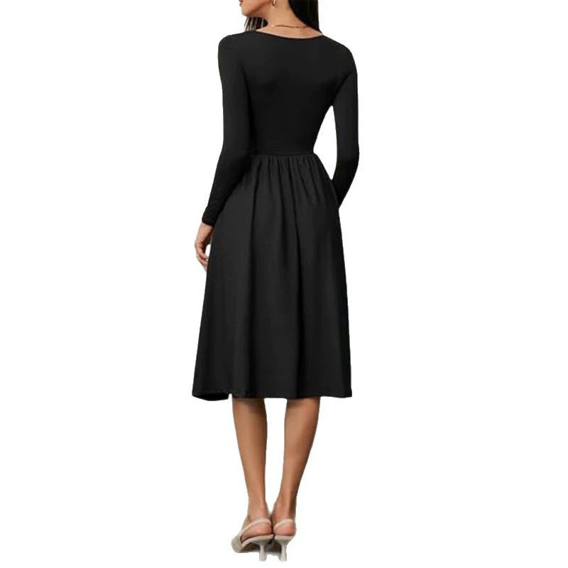 Damen Elegantes Langarm-Sommerkleid Echo Archiv