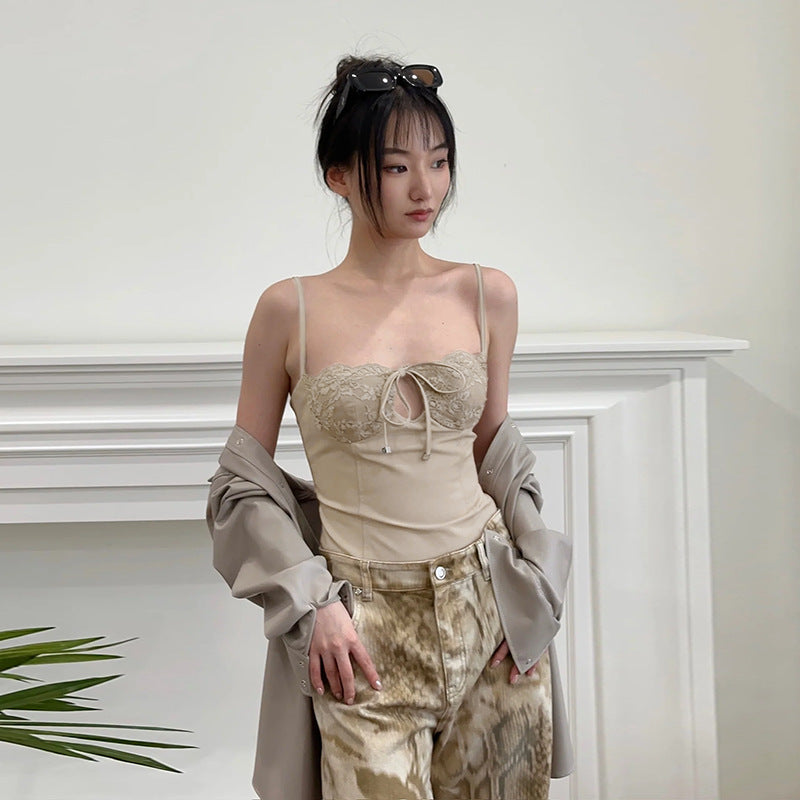 Damen Sculpting-Bustier-Top mit Spitzen-Cups und taillierter Form Echo Archiv