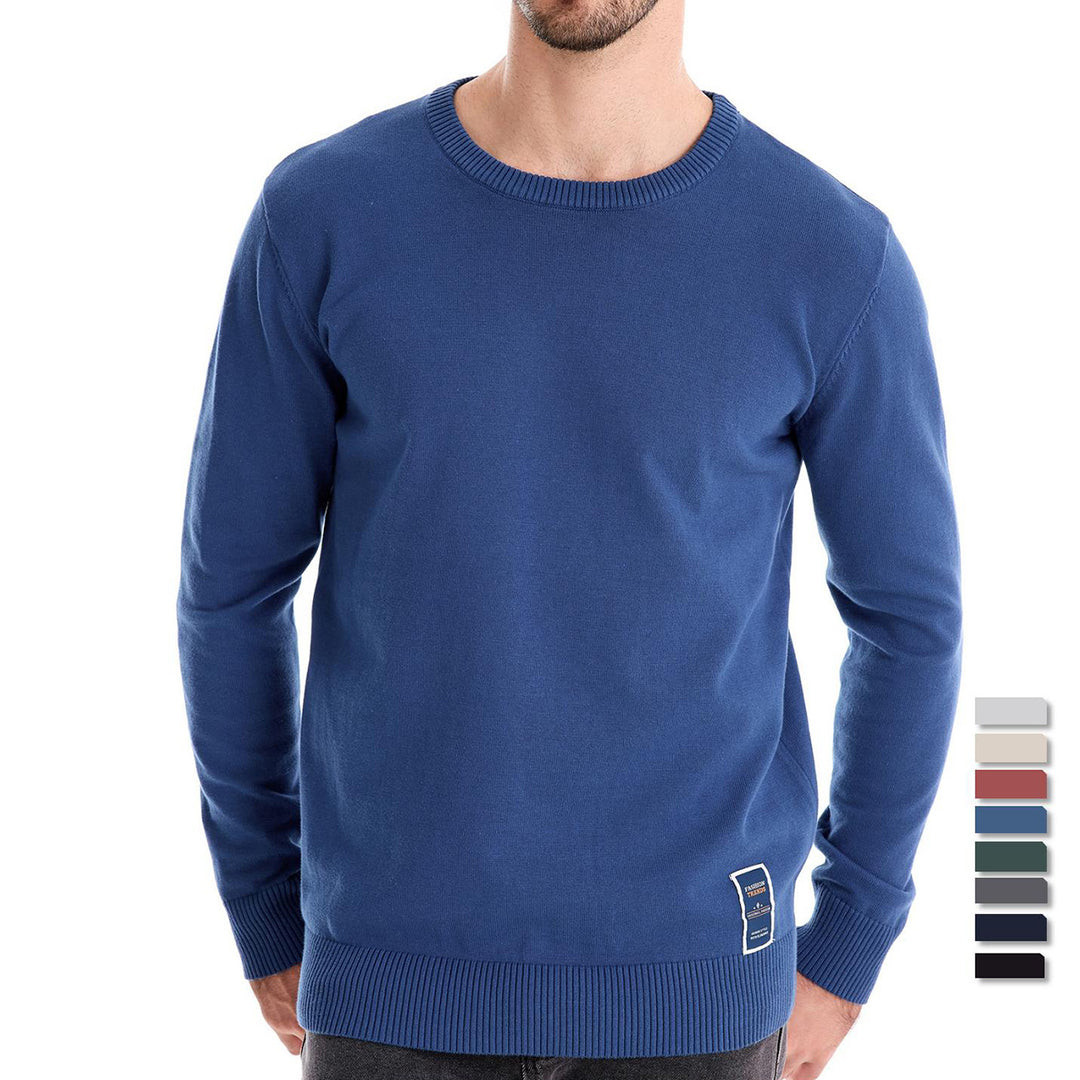 Herren Strickpullover aus hochwertiger Baumwollmischung mit angenehmer Passform Echoarchiv
