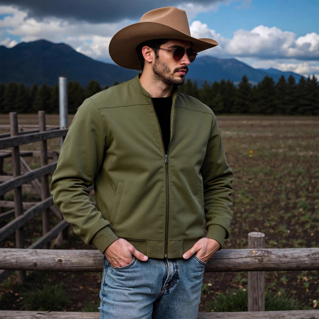 Herren sportliche Bomberjacke mit eleganten Details Echoarchiv