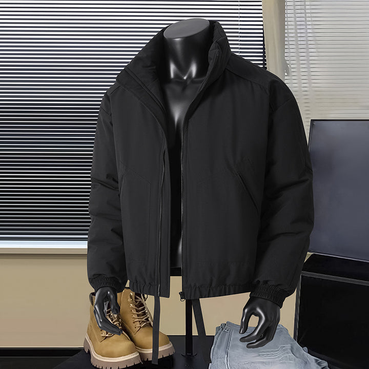 Herren Thermo‑isolierte Kurzblouson‑Jacke mit Stehkragen und Tunnelzugbund Echo Archiv