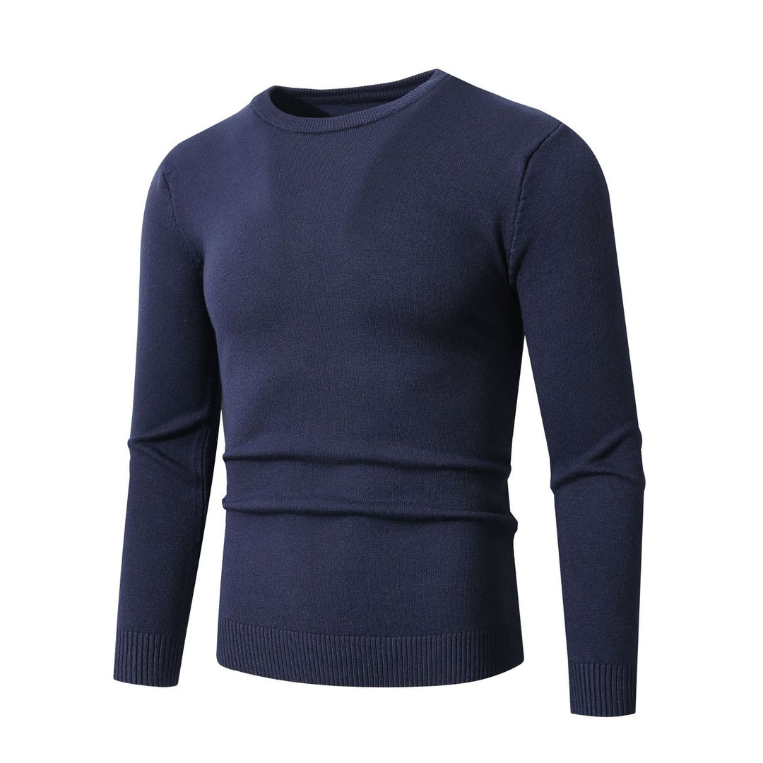 Herren Feinstrickpullover mit klassischem Rundhalsausschnitt Echoarchiv