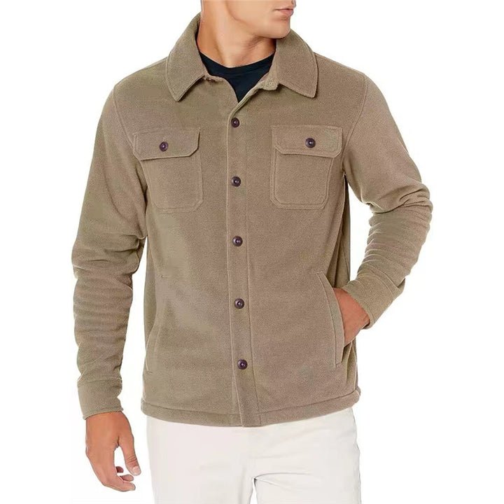 Herren Fleecejacke mit praktischen Taschen Echoarchiv