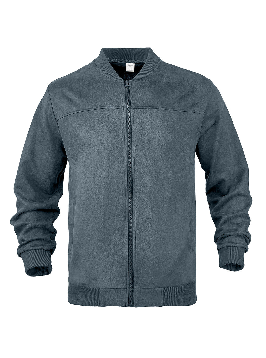 Herren nan Wildleder-Blousonjacke im Bomberstil mit elastischen Rippbündchen Echo Archiv