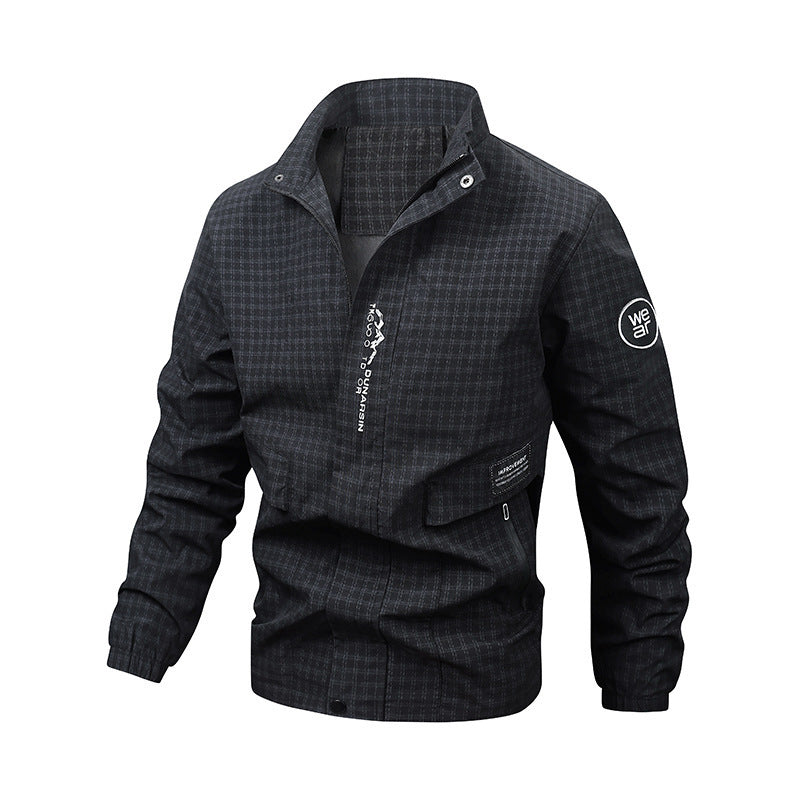 Herren Multifunktionale Windjacke mit hohem Kragen Echo Archiv