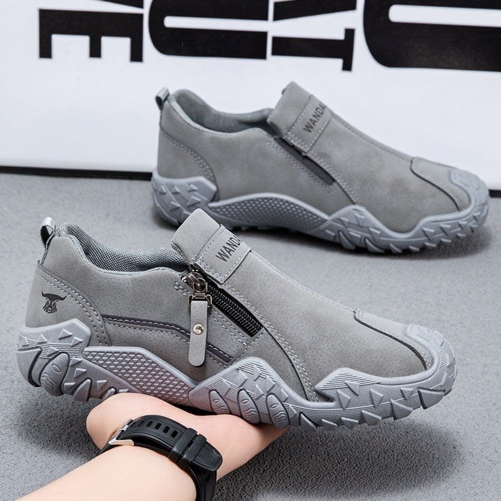 Herren Sportliche Slip-On Sneakers mit Zipper Echoarchiv