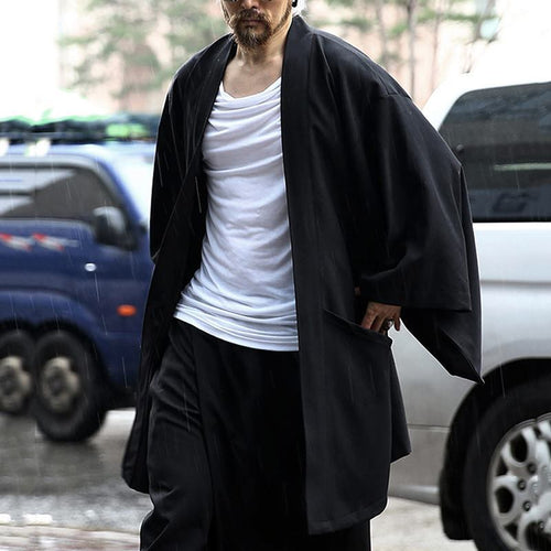 Damen Kimono-Jacke mit modernen Schnitt und praktischen Taschen Echoarchiv