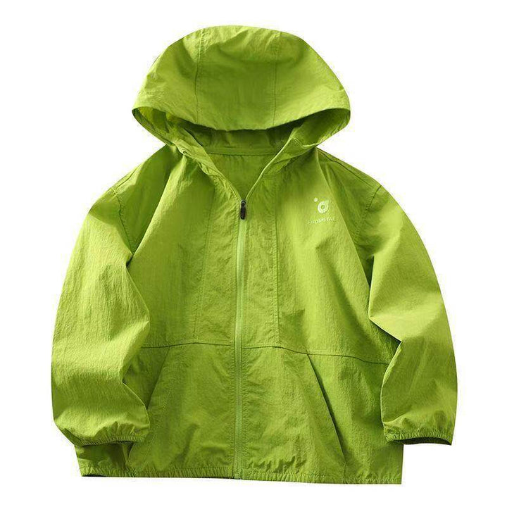 Damen nan leichter Kapuzen-Windbreaker mit Reißverschluss und verdeckten Taschen Echo Archiv