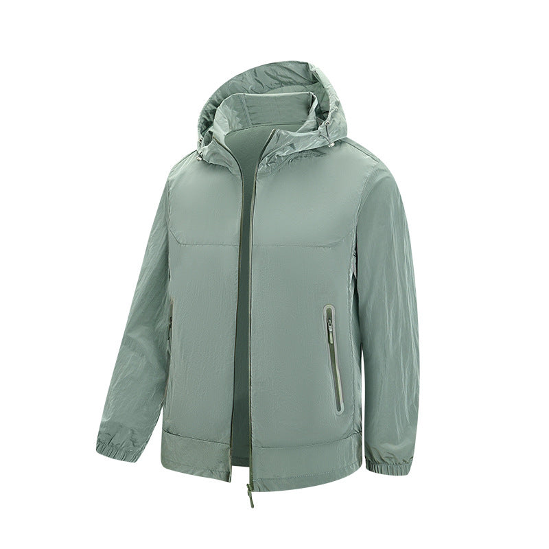 Herren Leichte Kapuzen-Windjacke mit wasserabweisender Membran und reflektierenden Reißverschlusstaschen Echo Archiv
