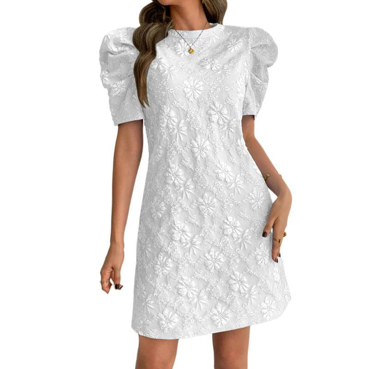 Damen Puffärmel Kleid mit floralem Muster Echo Archiv
